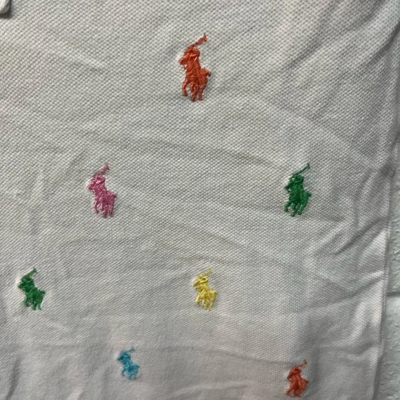 Ralph Lauren Kids Polo Shirt with Colorful Embroidery. 3T - Picture 2 of 4